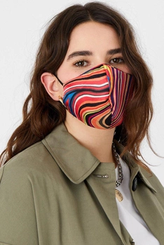 Жіноча шовкова захисна маска Retro Stripe Silk Accessorize OS 187072