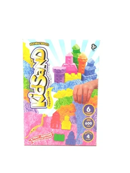 Кинетический песок KidSand с формочками, 600 г (укр) Dankotoys KS-04-04U