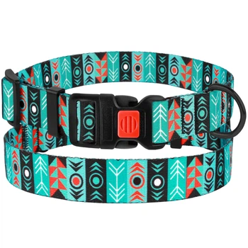Ошейник Для Собак BronzeDog Urban Tribal с Пластиковой Пряжкой Инки Разноцветный 20 мм 30-40 см (51/1336)