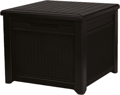 Стіл-скриня Keter Cube Rattan 208 л Коричневий (7290106924840)