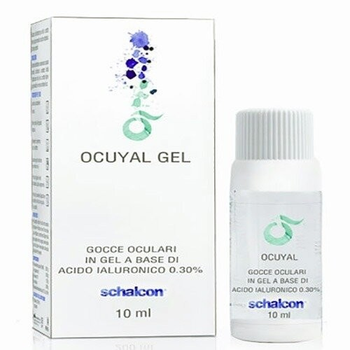 Гелевые глазные капли с гиалуроновой кислотой Schalcon Ocuyal Gel 10 мл.