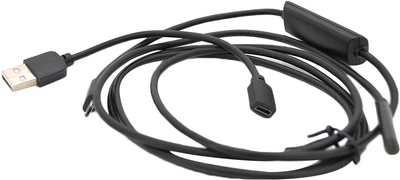 Эндоскоп Voltronic HD 2 in 1 MicroUSB/PC мягкий провод 1 м (18341)