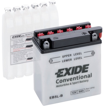 Мотоакумулятор Exide Conventional 5 Ah Єв (-/+) 65EN (EB5L-B)