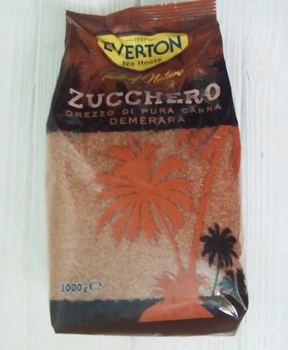 Сахар тростниковый Everton zucchero 1кг (Италия)