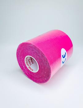 Тейп кінезио FamousCare 7,5 см, рожевий