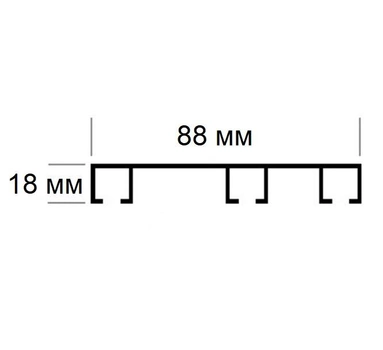 Карниз потолочный Деко-Сити 3-рядный 210 см Белый (4103210)