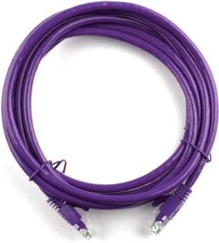 Патч-корд литой Ritar UTP, RJ45, Cat.5e, 20 м Фиолетовый Cu (медь) (PCR-CU/20Pe)