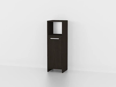 Пенал з полицями і дверцятами Forte Wilmer 950x300x300 Венге магія