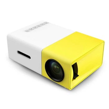 Мини проектор портативный мультимедийный с динамиком Led Projector YG300 Mini Yellow