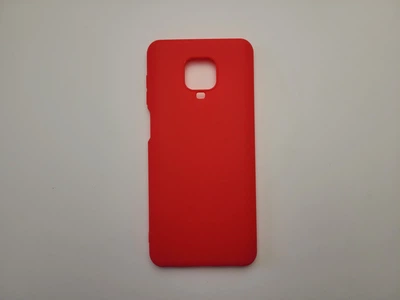 Чехол TPU Matte для Xiaomi Redmi Note 9S / Note 9 Pro / Note 9 Pro Max бампер красный