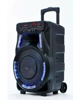 Колонка на аккумуляторе с микрофоном ZX-7774 мощностью 90W светодиодная RGB Led подсветка динамика (USB/Bluetooth/FM)