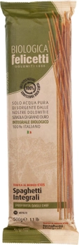Макарони Felicetti Органічні Спагеті з цільнозернового борошна 500 г (8000755576463)