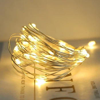Гирлянда светодиодная One Led капли росы на батарейках 30 led 3 метра
