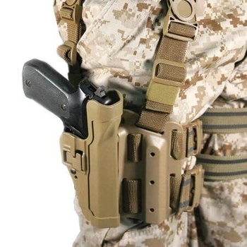 Настегна кобура BlackHawk! Tactical Sebra під Beretta 92/96/M9 (ФОРТ) Coyote Brown Beretta 2000000027777