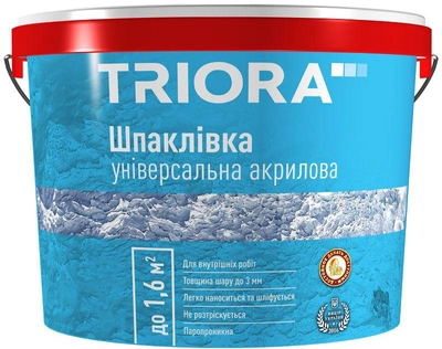 Шпаклівка універсальна TRIORA Акрилова 1.5 кг Біла (4823048020313)