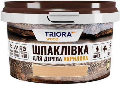 Шпаклівка для дерева TRIORA Акрилова 0.4 кг Біла (4823048005952)