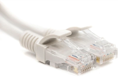 Патч-корд PowerPlant Cat5e UTP 10 м Белый (CA911653)