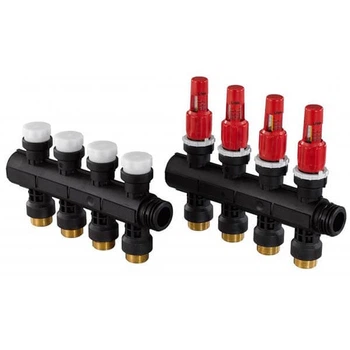 Модульний пластиковий колектор Uponor Vario PLUS ВР 4X 3/4 євроконусом (1030584)