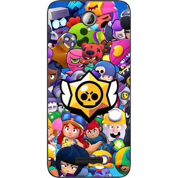 Силиконовый чехол SMTT для Lenovo A5000 с картинкой Бравл Старс герои