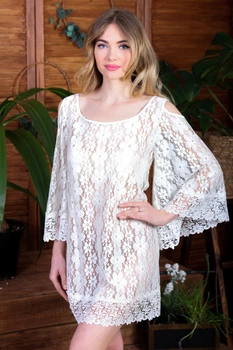 Пляжная туника парео Fleur Lingerie ЛАВИНИЯ 48 белый
