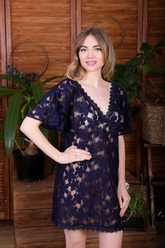 Пляжная туника парео Fleur Lingerie ТОРИЯ 54 синий