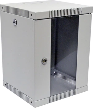 Шкаф монтажный настенный CMS 12U 10" Серый (UA-ШТК-12U-GR)