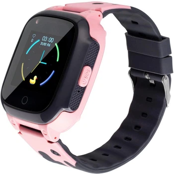 Дитячі розумні годинник з GPS трекером Gelius Pro Care GP-PK004 (LTE/VoLTE/Temperature control) Pink