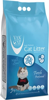 Наполнитель для кошачьего туалета Van Cat Super Premium Quality Fresh Бентонитовый комкующий 5 кг (6 л) (8699245857351/8699245856323/8699245857771)