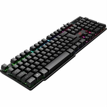 Клавиатура проводная HAVIT HV-KB504L с цветной подсветкой USB Black