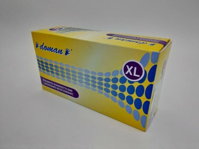 Перчатки Латексные Неопудренные Doman размер XL 100 штук