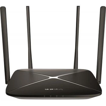 Двухдиапазонный маршрутизатор Wi-Fi Mercusys AC1200 с MU-MIMO, 3 LAN порта, черный