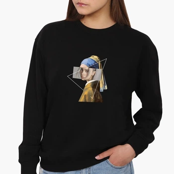 Свитшот женский Билли Айлиш (Billie Eilish) (8771-1206) Черный XL