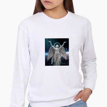 Свитшот женский Ангел (Angel) (8771-1592) Белый XS