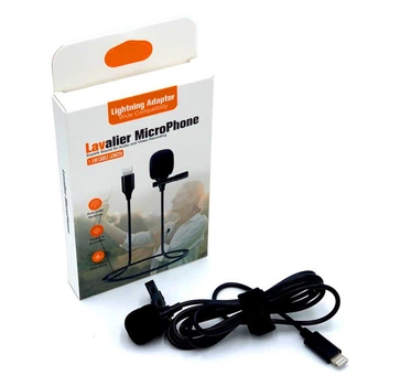 Петличный микрофон Lavalier Lightning для Iphone, петличка для айфон