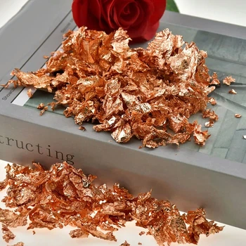 Поталь в хлопьях Full Beauty розовое золото