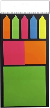 Набір стикерів-закладок пластикових №2 VGR Мікс кольорів 3 пачки (Я45627_VR22305_№2_3)