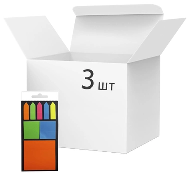 Набор стикеров-закладок пластиковых №5 VGR Микс цветов 3 упаковки (Я45630_VR22305_№5_3)