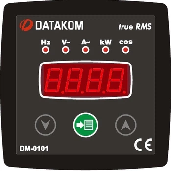 Мультиметр DATAKOM DM-0101, 1 фаза, 72x72mm
