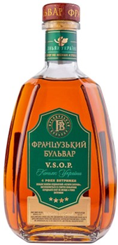Бренди ординарный Французький бульвар 4* 0.5 л 40% (4820213961099)