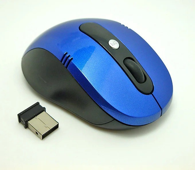 Беспроводная мышь Wireless Mouse AA-01 2.4 GHZ Синий