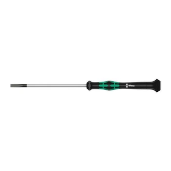 Шлицевая отвертка WERA для электронщиков Kraftform Micro SL 3,0х80 мм (05118010001)