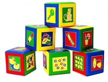 Игрушка-кубик мягкий, 6 штук - Canpol Babies (20-9226)