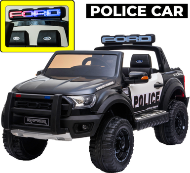 Электромобиль Kidsauto Ford Raptor Police с мигалками Black (DK-F150RP Black) (6903351801507)