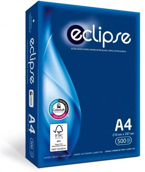 Бумага Suzano Eclipse 75g/m2, A4, 500л, class В, белизна 160% CIE