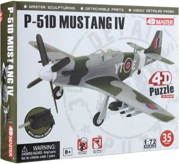 Объемный пазл "Самолет F-51D Mustang 4" - 4D Master (20-146119)