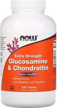 Хондропротектор для суглобів Now (Now Foods) Chondroitin 240 таблеток (733739032447)
