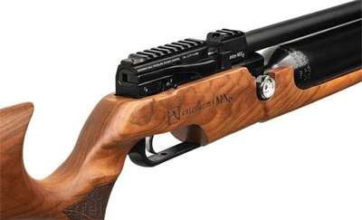 Пневматична PCP гвинтівка Aselkon MX6 Matte Black кал. 4.5 дерево