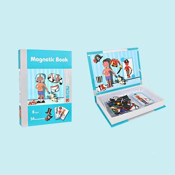 Магнітна книга для хлопчиків Bellami Toys 8 карт 34 аксесуари (T202)