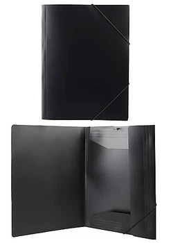 Папка пластикова на гумках А4, чорна (2 штуки в упаковці) Buromax (BM.3911-01)