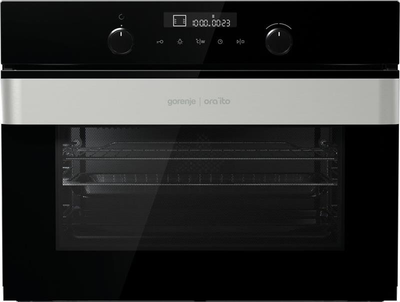 Духовка Gorenje BCM547ORA-B/компактна з функцією м/в.печі/ 50 л/сенс.програм/електрон.упр/гриль/чорна